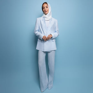 Light Blue Suit-100% Linen