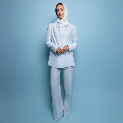 Light Blue Suit-100% Linen