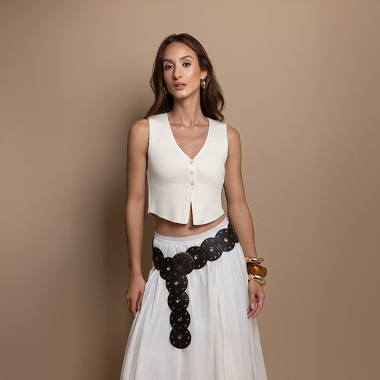 Brown Boho Statement Belt